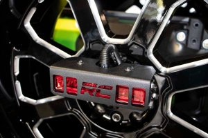 Jeep Wrangler Unlimited Brake Light Relocation Bracket - Rear - Rough Country - '18-'25 Jeep Wrangler Unlimited Brake Light Relocation Bracket - Rear - Rough Country - '18-'25